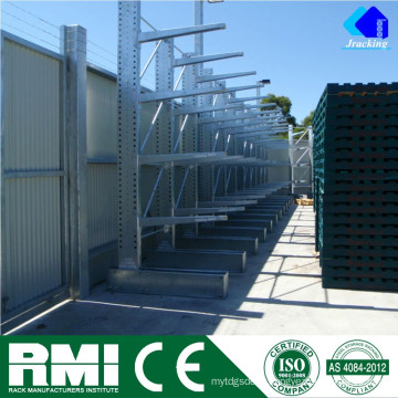 Rack cantilever robuste industriel réglable simple face